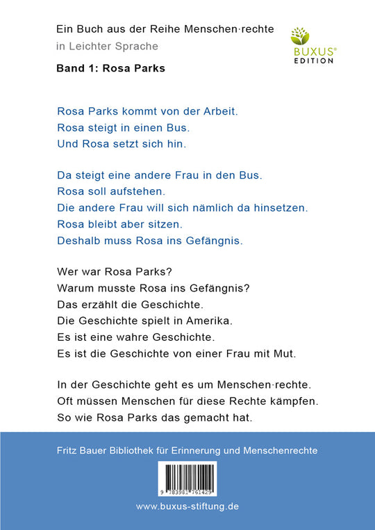 Rosa Parks: Eine Frau mit Mut